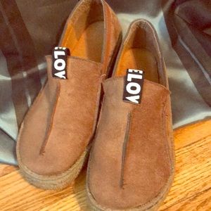 Women’s faux suede slip-on shoes